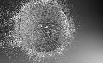 Ball of string created with nParticles.