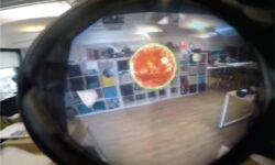 Shot through the left lens of a Lynx V1 Headset (Larroque, 2021)